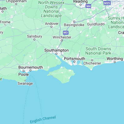 Map showing location of Calshot Castle (50.820239, -1.307196)