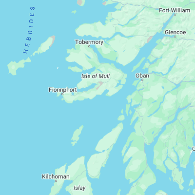 Map showing location of Carsaig Bay (56.300000, -5.983330)