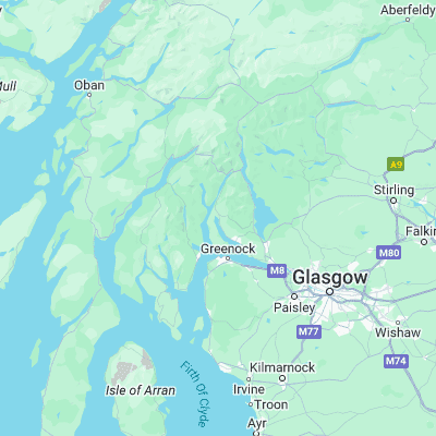 Map showing location of Faslane Bay (56.066670, -4.816670)