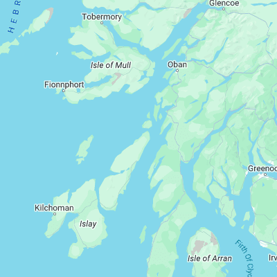 Map showing location of Glengarrisdale Bay (56.116670, -5.783330)