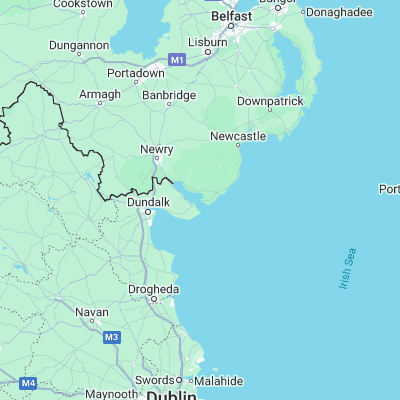 Map showing location of Greencastle (Magilligan Point) (54.040110, -6.102600)