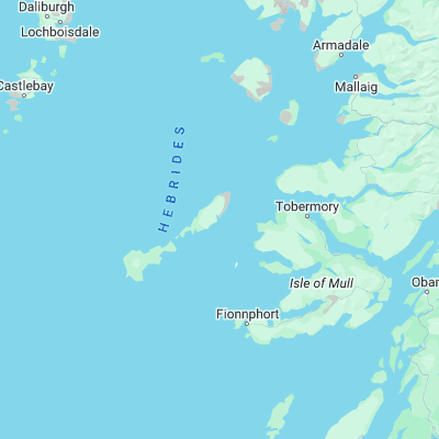 Map showing location of Loch Eatharna (56.616670, -6.516670)