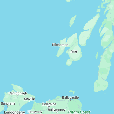 Map showing location of Orsay Island (55.673860, -6.512170)